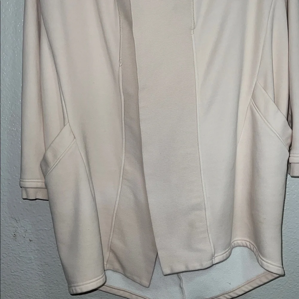 Fabletics Cream Hooded Cardigan - Picture 5 of 8